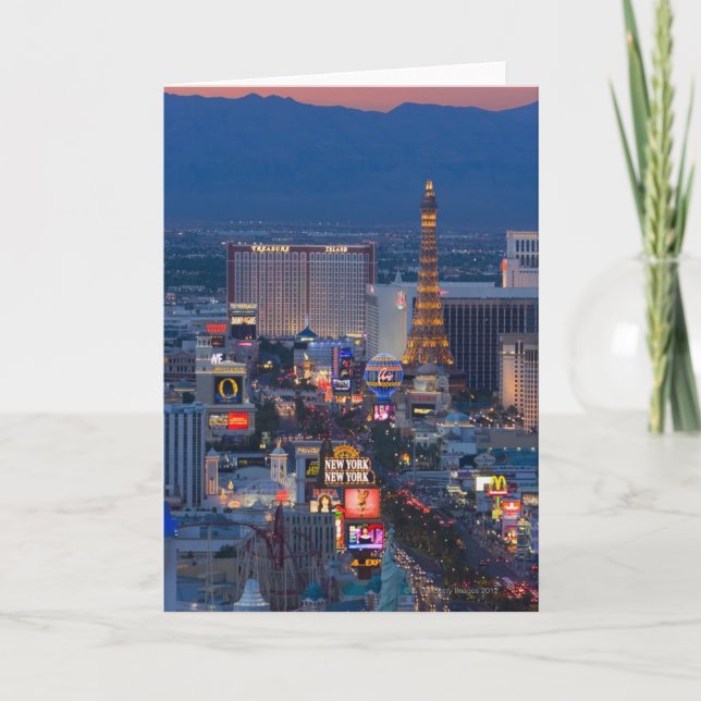 Las Vegas Strip Karte (Vorderseite)