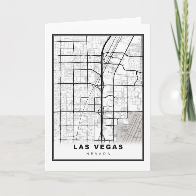 Las Vegas Strip Karte (Vorderseite)