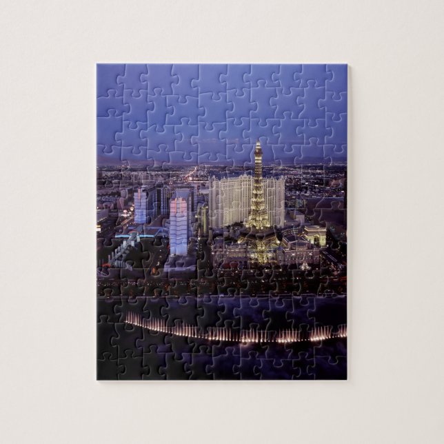Las Vegas Strip Luftseilbahn Casino Puzzle (Vertikal)