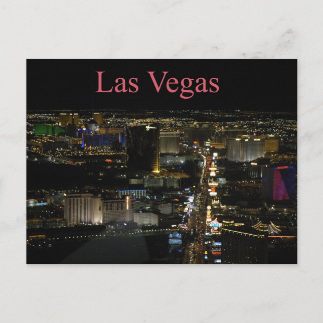 Las Vegas strip Postkarte (Vorderseite)