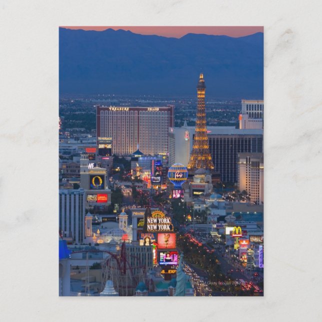 Las Vegas Strip Postkarte (Vorderseite)