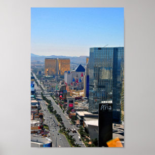 Las Vegas Strip Skyline Cityscape USA Poster