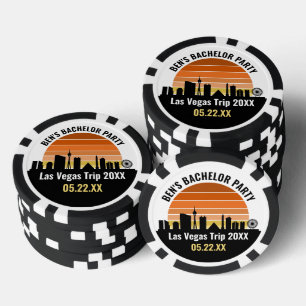Las Vegas Strip Sonnenuntergang Individuelle Ferie Pokerchips