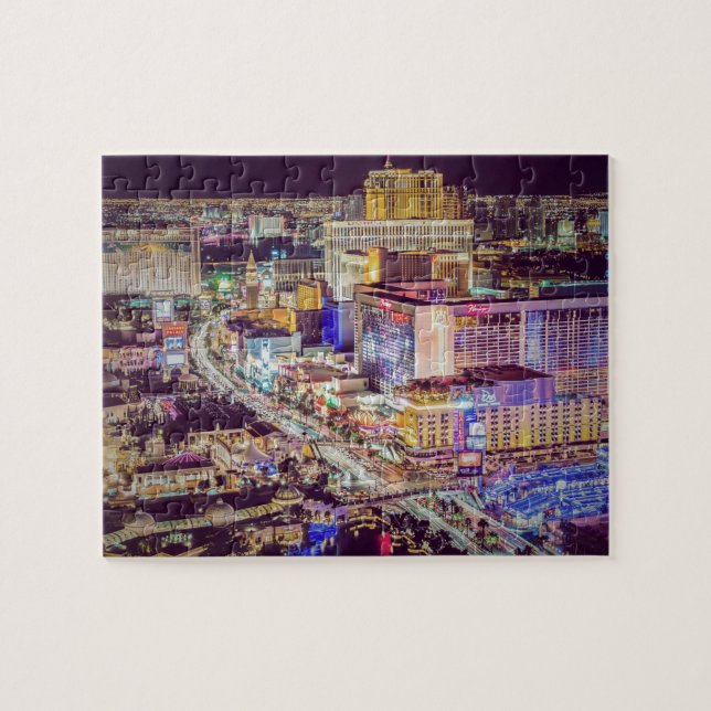 Las Vegas strip stylisiert Puzzle (Horizontal)