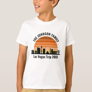 Las Vegas Strip Sunset Custom Vacation Kids T-Shirt