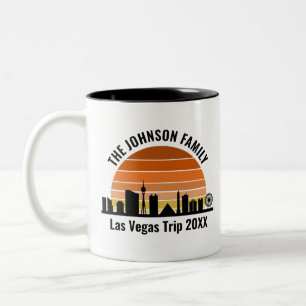 Las Vegas Strip Sunset Custom Vacation Zweifarbige Tasse