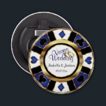 Las Vegas Styled Wedding - Gold, White & Blue Flaschenöffner<br><div class="desc">Flaschenöffner. Persönliche Hochzeit im Las Vegas Stil - Gold, Blau und Weiß. ✔ Hinweis: Nicht alle Vorlagenbereiche müssen geändert werden. 📌 Wenn Sie weitere Anpassungen benötigen, klicken Sie bitte auf den Button "Weitere Anpassungen vornehmen" oder "Design anpassen oder bearbeiten" und verwenden Sie unser Designwerkzeug, um die Größe, den Rotation, die...</div>