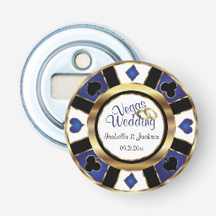 Las Vegas Styled Wedding - Gold, White & Blue Flaschenöffner