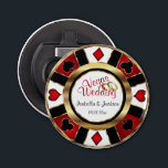 Las Vegas Styled Wedding - Gold, White & Red Flaschenöffner<br><div class="desc">Flaschenöffner. Persönliche Hochzeit im Las Vegas Stil - Gold, Rot und Weiß. 📌 Wenn Sie weitere Anpassungen benötigen, klicken Sie bitte auf den Button "Weitere Anpassungen vornehmen" oder "Design anpassen oder bearbeiten" und verwenden Sie unser Designwerkzeug, um die Größe, den Rotation, die Textfarbe, den Text und so weiter zu verändern....</div>
