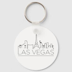 Las Vegas Stylized Skyline Schlüsselanhänger