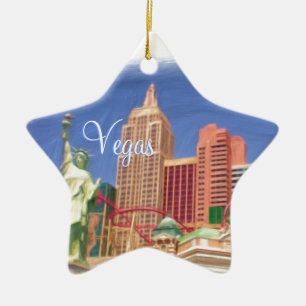 Las Vegas-Tagesnachtschalter-Szenenverzierung Keramik Ornament