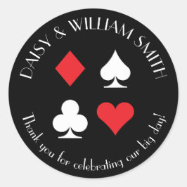 Las Vegas Theme Custom Sticker Schwarz Rot und Wei