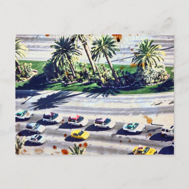 Las Vegas Traffic Postcard Postkarte (Vorderseite)