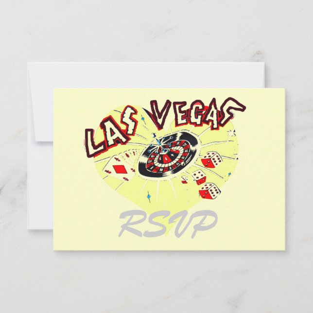 Las Vegas UAWG Guest Reply Enclosure RSVP Karte (Vorderseite)