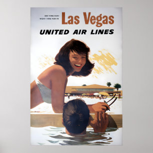 Las Vegas - United Vintage Reiseplakat Poster