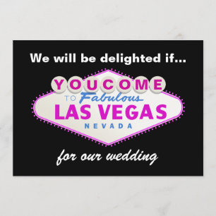 Las Vegas unterzeichnet Hochzeitseinladung in heiß Einladung
