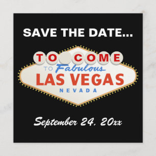 Las Vegas unterzeichnet moderne Hochzeit Save the Save The Date