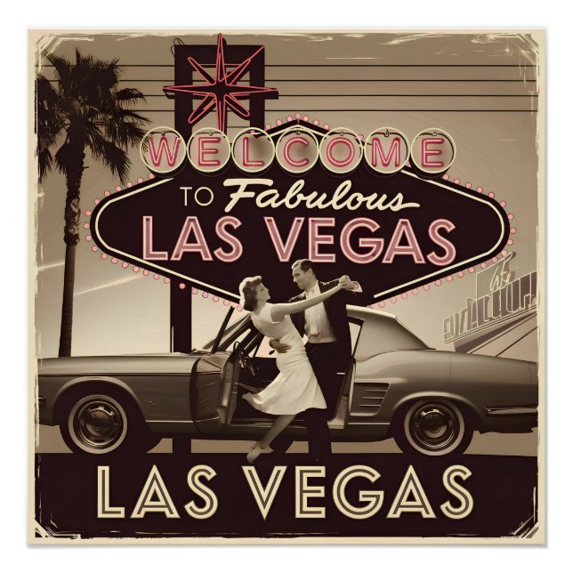 Las Vegas USA Vintag Poster (Vorderseite)