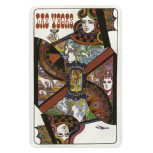 Las Vegas USA Vintage Travel Magnet