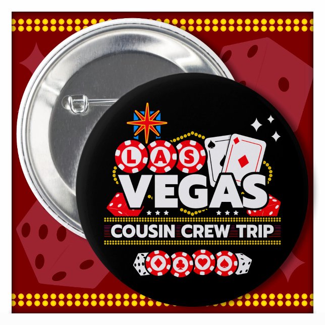 Las Vegas Vacation Cousin Crew Las Vegas Button (Von Creator hochgeladen)
