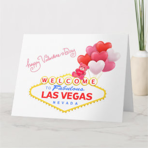 Las Vegas Valentinstag LOVE Bär Karte