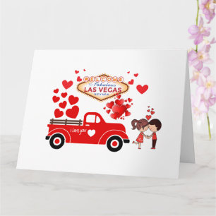 Las Vegas Valentinstagskarte Karte