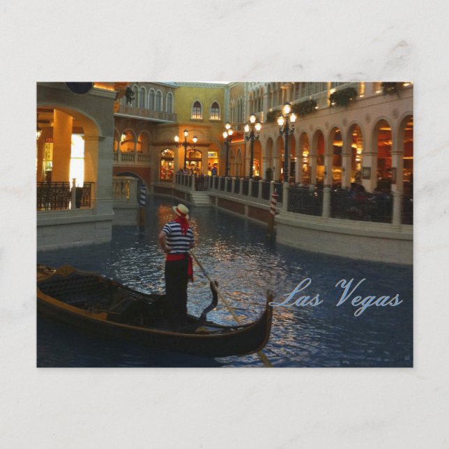 Las Vegas Venezianisch Canal Postkarte (Vorderseite)