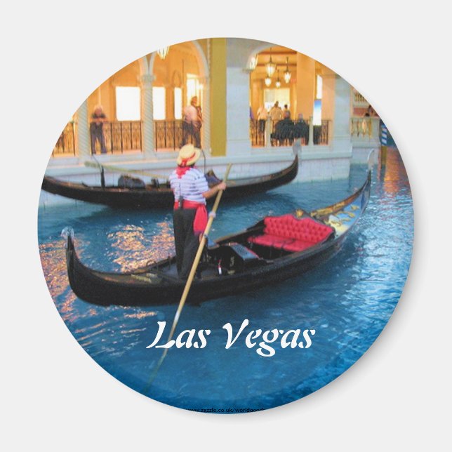 Las Vegas Venice Gondoliers Magnet (Vorne)