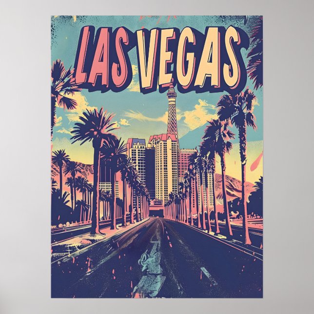 Las Vegas Vintag Art Poster (Vorne)