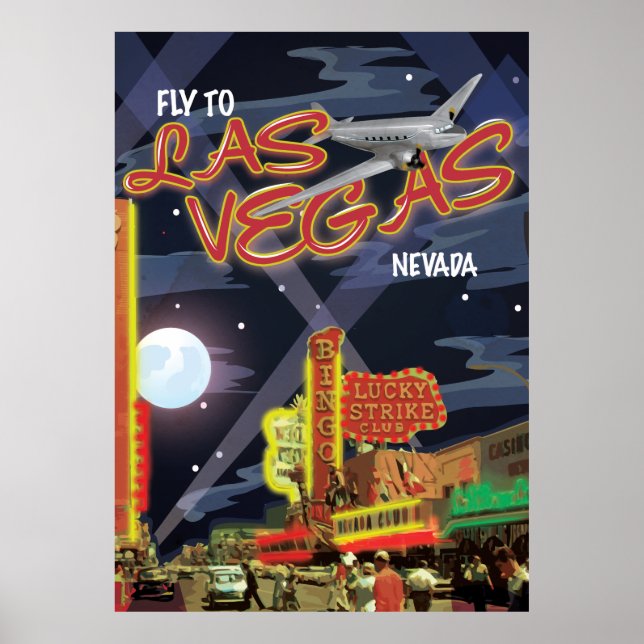 Las Vegas Vintage Poster (Vorne)