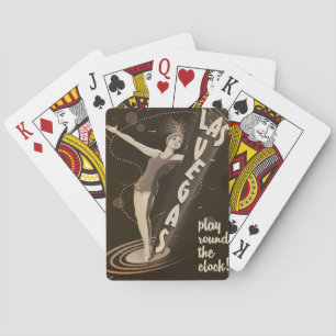 Las Vegas Vintage-Reiseposter Spielkarten