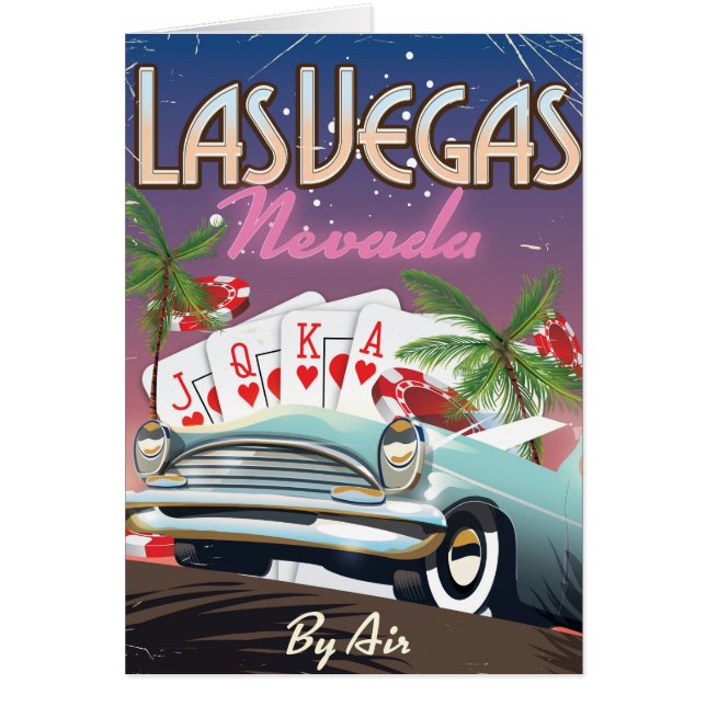 Las Vegas Vintages Urlaubsplakat (Vorne)
