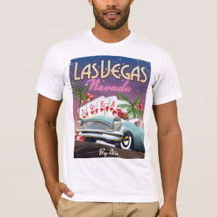 Las Vegas Vintages Urlaubsplakat T-Shirt