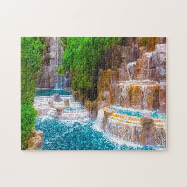 Las Vegas Wasserfall Nevada. Puzzle (Horizontal)