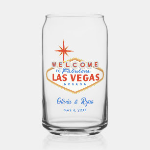 Las Vegas Wedding Custom Glassware Dosenglas