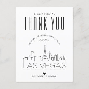 Las Vegas Wedding Danke, dass du gekommen bist! Postkarte