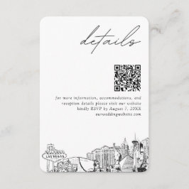 Las Vegas Wedding Details QR Code Klein Begleitkarte