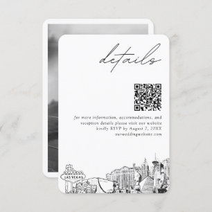 Las Vegas Wedding Details QR Code Klein Begleitkarte