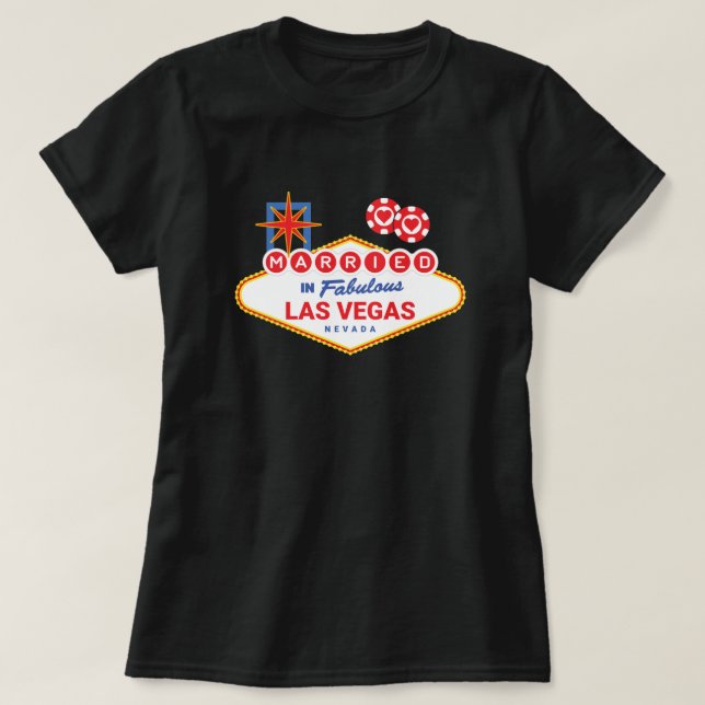 Las Vegas Wedding - ein Paar Verheiratet in Las Ve T-Shirt (Design vorne)