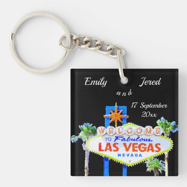 Las Vegas Wedding    FavorKeychain Schlüsselanhänger (Vorderseite)
