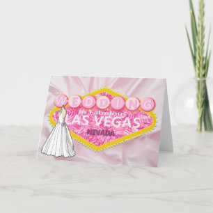 Las Vegas Wedding mit Brides Dress Einladung