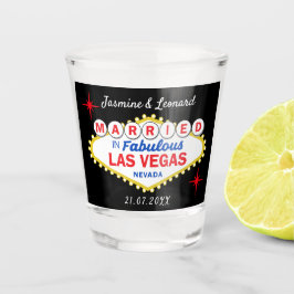 Las Vegas Wedding Party Favor Schnapsglas