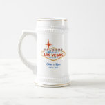 Las Vegas Wedding Party Geschenk Custom Ber Stein Bierglas<br><div class="desc">Machen Sie sich mit diesen maßgeschneiderten Brauereisteinen auf eine unvergessliche Hochzeit in Las Vegas vorbereitet.</div>