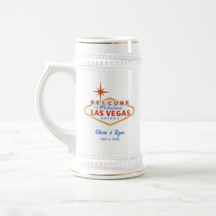 Las Vegas Wedding Party Geschenk Custom Ber Stein Bierglas