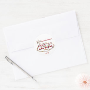 Las Vegas Wedding Personalisierter Sticker