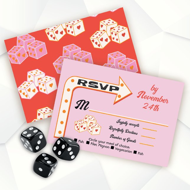 Las Vegas Wedding Pfeil uAwg Response Cards Einladung (Von Creator hochgeladen)