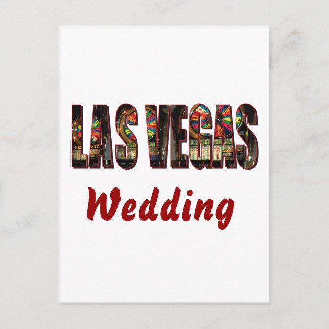 Las Vegas Wedding Postkarte (Vorderseite)