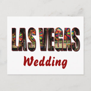 Las Vegas Wedding Postkarte