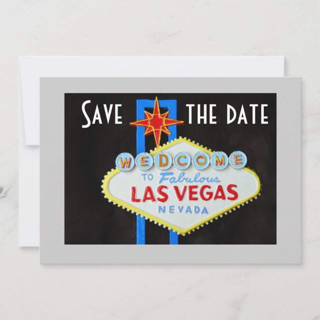 Las Vegas Wedding Save the Date (Vorderseite)