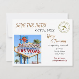 Las Vegas Wedding, Save the Date Mitteilungskarte